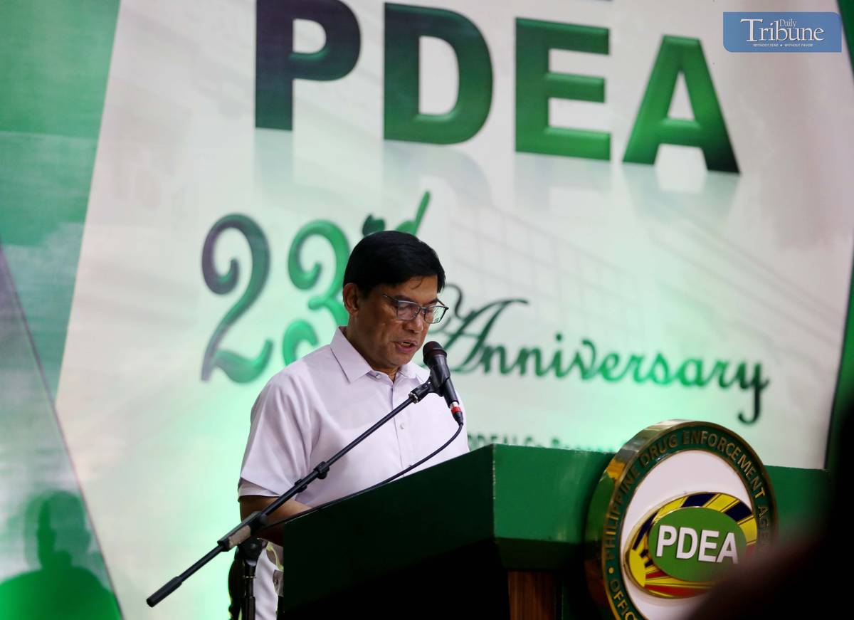 (July, 04 2025) The Philippine Drug Enforcement Agency (PDEA) Director General Isagani Nerez speak during the 23rd Founding Anniversary celebration held at PDEA office in Quezon City on Friday July 4 2025, For the past 23 years, PDEA has overcome every challenge hurled against it and turned them into opportunities to be better and stronger in building safe and drug-free communities. Leading the fight with heart and purpose, PDEA continues to tread an unyielding path towards their shared vision of a Bagong Pilipinas”, Undersecretary Nerez said. Photo/Analy Labor