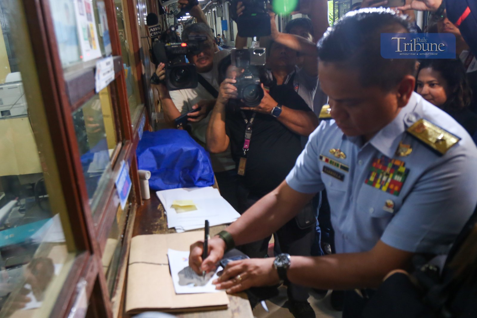 Philippine Coast Guard spokesperson Commodore Jay Tarriela filed a cyberlibel complaint against social media influencer Allan Rogando Sasot, also known as Sass Rogando Sasot, before the Manila City Prosecutor’s Office on 4 July 2025. He was represented by lawyers Antonio Laviña and Tim Calumpong.