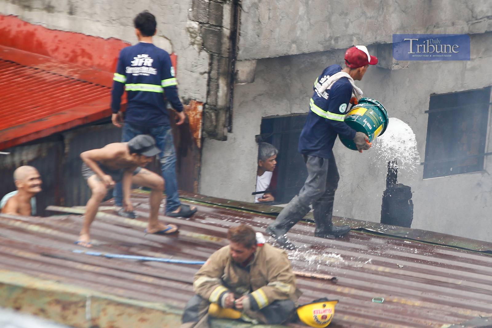 Residents and volunteer firefighters put out the fire that gutted at least fifty houses in Barangay 375 in Santa Cruz, Manila, on the afternoon of 04 June 2025. The fire that started at around 2:09 pm reached the 3rd alarm at 2:43 pm and was declared under control at 3:45 pm.