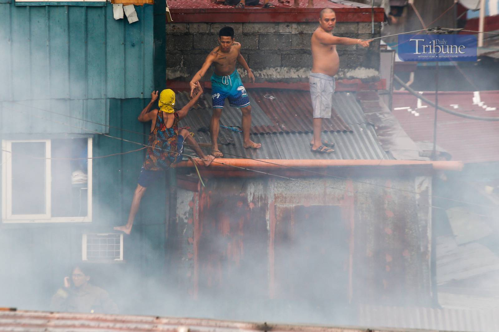 Residents and volunteer firefighters put out the fire that gutted at least fifty houses in Barangay 375 in Santa Cruz, Manila, on the afternoon of 04 June 2025. The fire that started at around 2:09 pm reached the 3rd alarm at 2:43 pm and was declared under control at 3:45 pm.