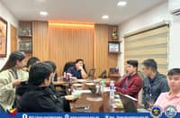 MANAGEMENT at the Port of Limay evaluate midyear accomplishments.