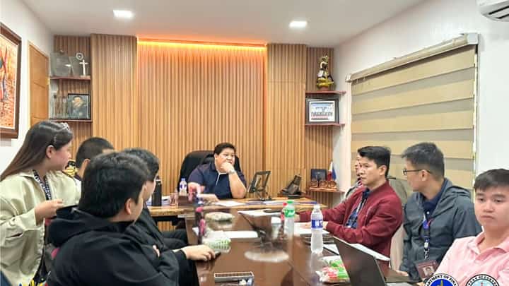 MANAGEMENT at the Port of Limay evaluate midyear accomplishments.