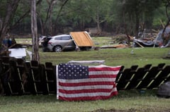 Search on for woman who texted 'we're being washed away' in Texas flood