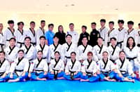 TACHIANA Keizha Mangin (left) banners the SMART/MVPSF national team that will see action in the Chuncheon Korea Open Taekwondo Championships set from 9 to 17 July at the Songam Sports Town Air Dome in South Korea.