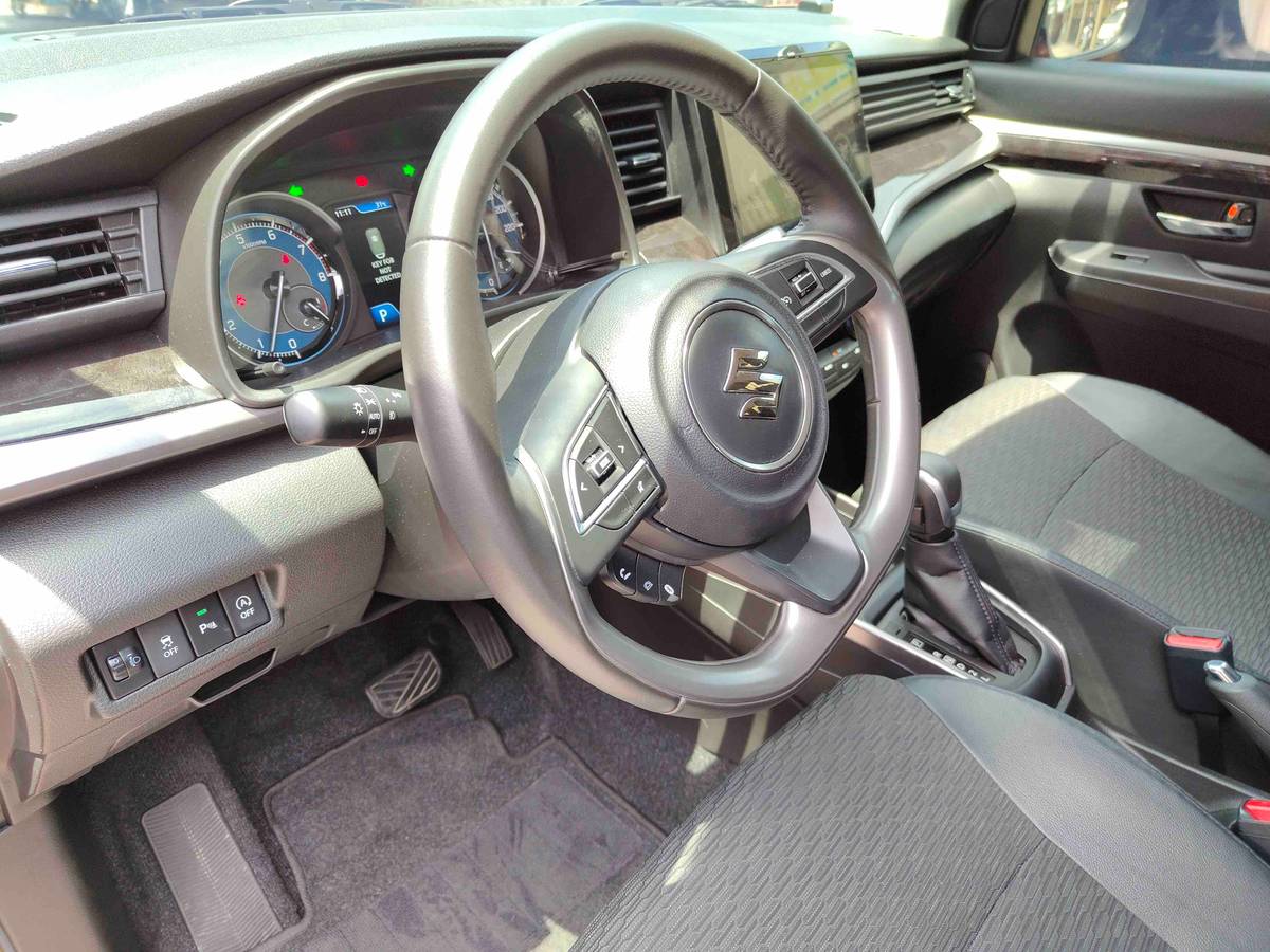 THE driver’s area is simple and easy to use, with everything close at hand.