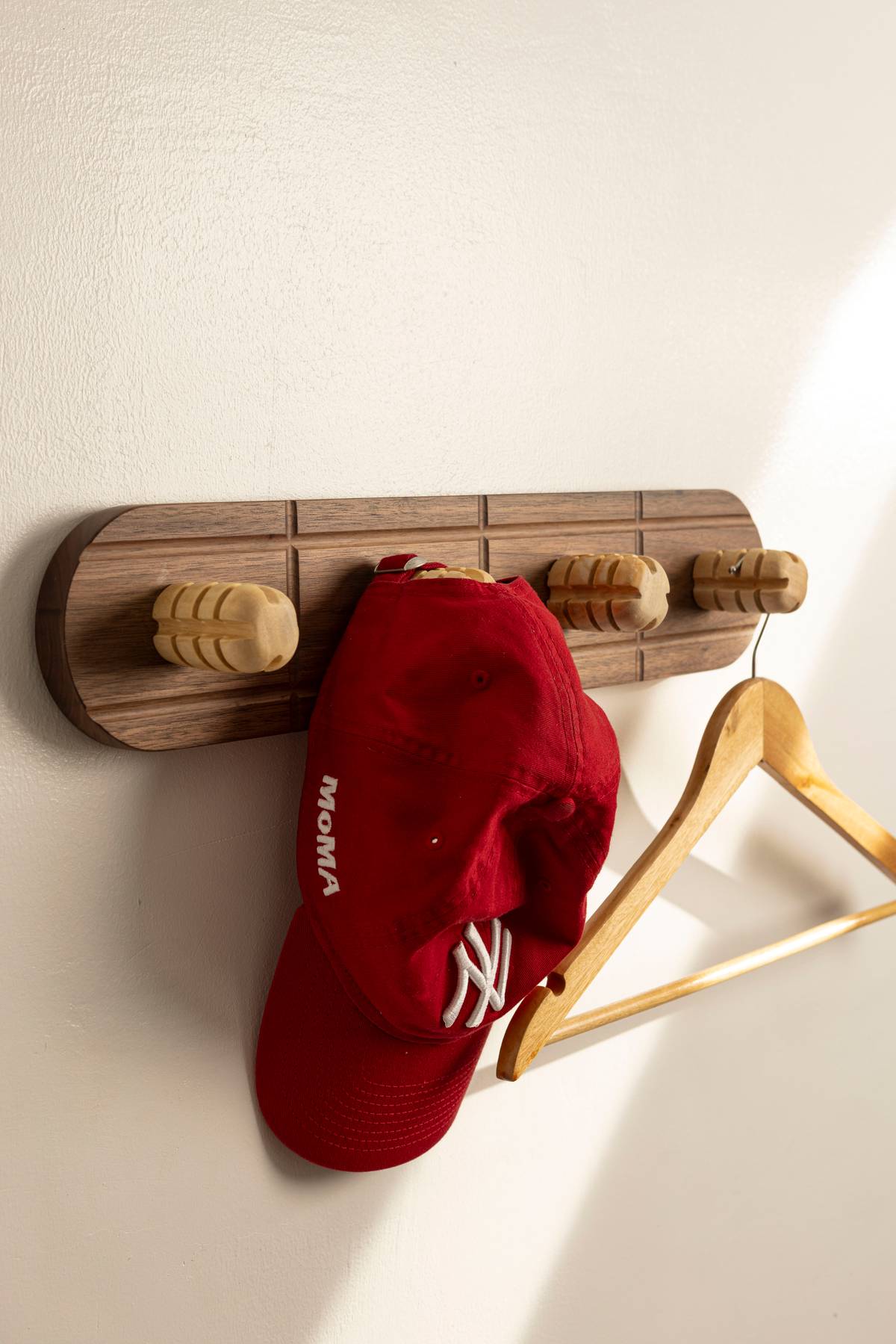 ‘Batirol Hook Rack’ transforms the batirol, a traditional Filipino wooden whisk used for making tsokolate, into a functional hook rack.