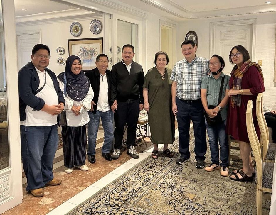 Left to right: Atty. Ras Mitmug Jr., Auditor Pagay Hadji Sirad, Auditor Art Besana, Dir. Yusop Lamping, Ruth de Lara-Guingona, TG Guingona. Jimmy Ocampo, Monsie Guingona David