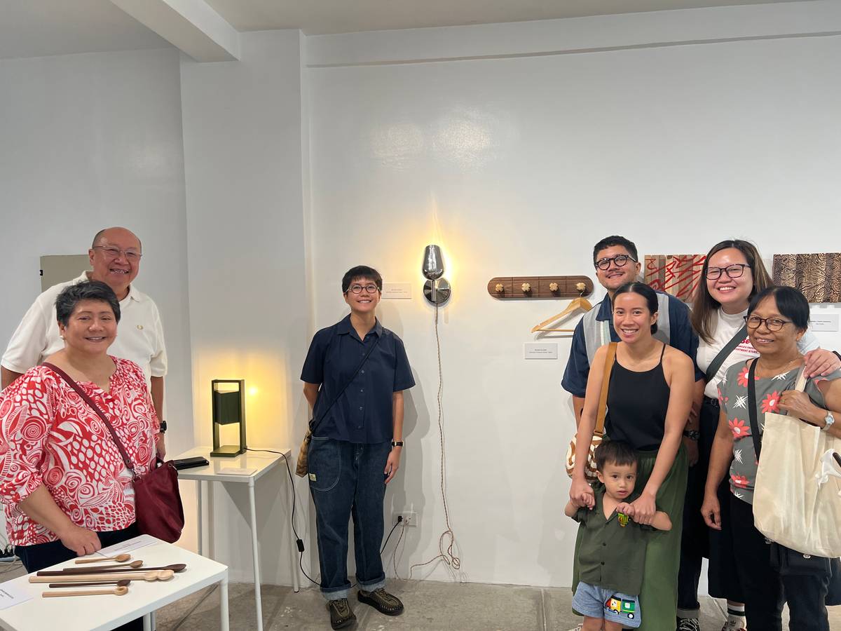 The Placino family in full support at the recent Newfolk exhibit.