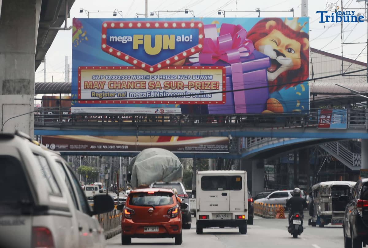 (July, 08 2025) Online gambling advertisements seen along Edsa North and Southbound lane on Tuesday July 8 2025. A Senate lawmaker filed an anti-online gambling bill, where he described online gambling as a “silent epidemic” that is quietly harming Filipinos, especially minors and the most vulnerable. Photo/Analy Labor