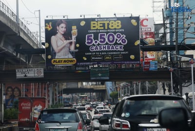 Online gambling ads flood EDSA