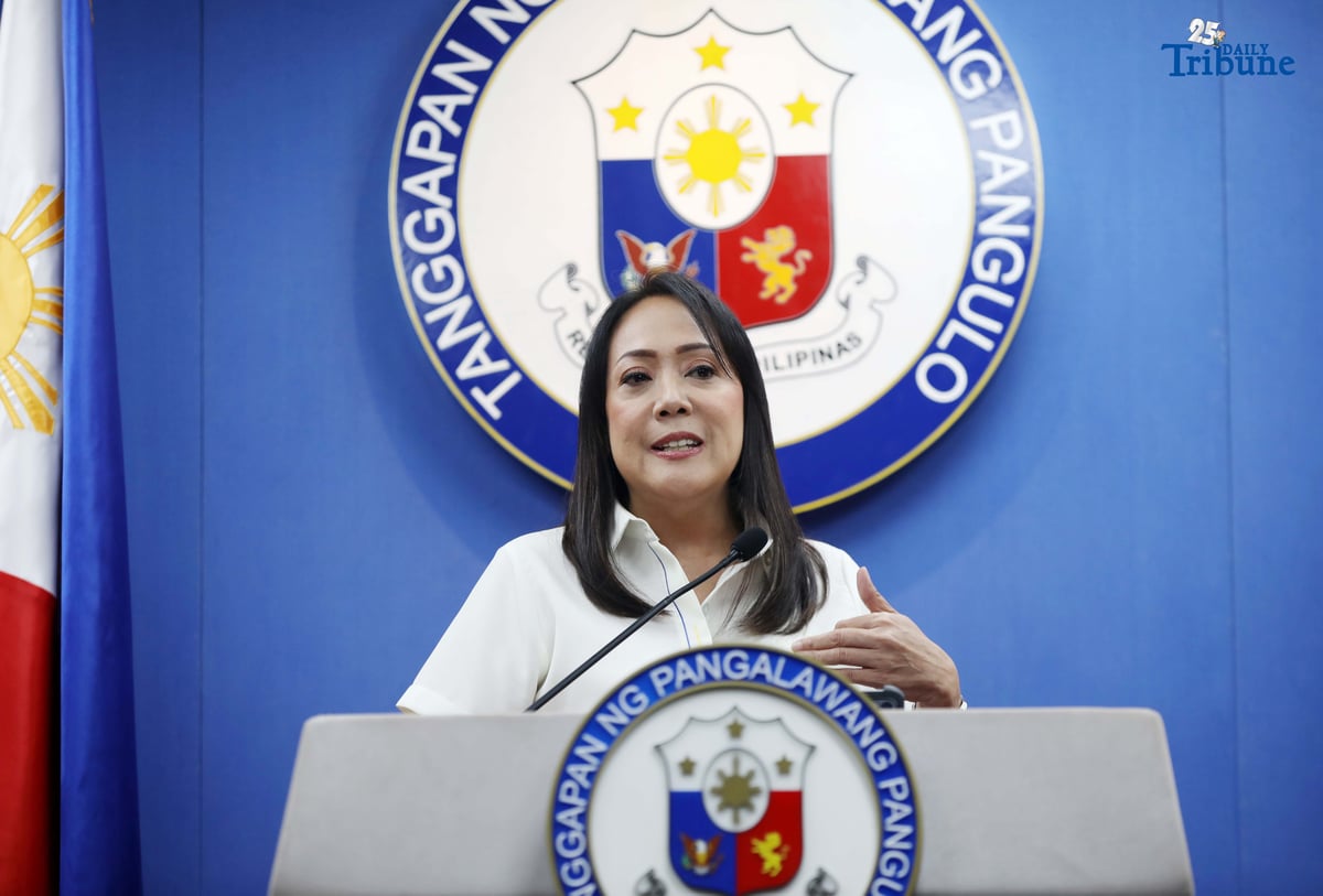 (July, 09 2025) Former Department of Trade and Industry (DTI) Undersecretary Ruth Castelo speaks before the media as the newly appointed Office of the Vice President Spokesperson on Wednesday, July 9, 2025 during a press briefing held in OVP Central Office in Mandaluyong City. Castelo is officially introduced as the new spokesperson of Vice President Sara Duterte, replacing Reynold Munsayac. Her appointment comes amid ongoing public interest in the Vice President’s key programs and policy directions. Photo/Analy Labor