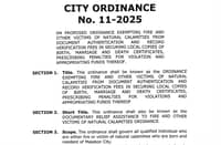 Malabon LGU approves the city ordinance waiving documentary fees to victims of natural disasters