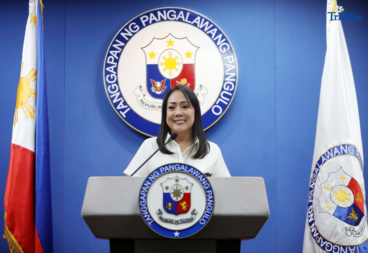 (July, 09 2025) Former Department of Trade and Industry (DTI) Undersecretary Ruth Castelo speaks before the media as the newly appointed Office of the Vice President Spokesperson on Wednesday, July 9, 2025 during a press briefing held in OVP Central Office in Mandaluyong City. Castelo is officially introduced as the new spokesperson of Vice President Sara Duterte, replacing Reynold Munsayac. Her appointment comes amid ongoing public interest in the Vice President’s key programs and policy directions. Photo/Analy Labor
