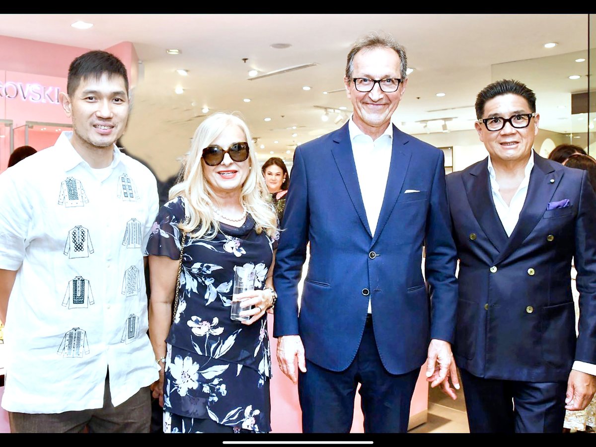 Michael Huang, Roswitha Brieger, Austria Ambassador Johann Brieger and Anton Huang.