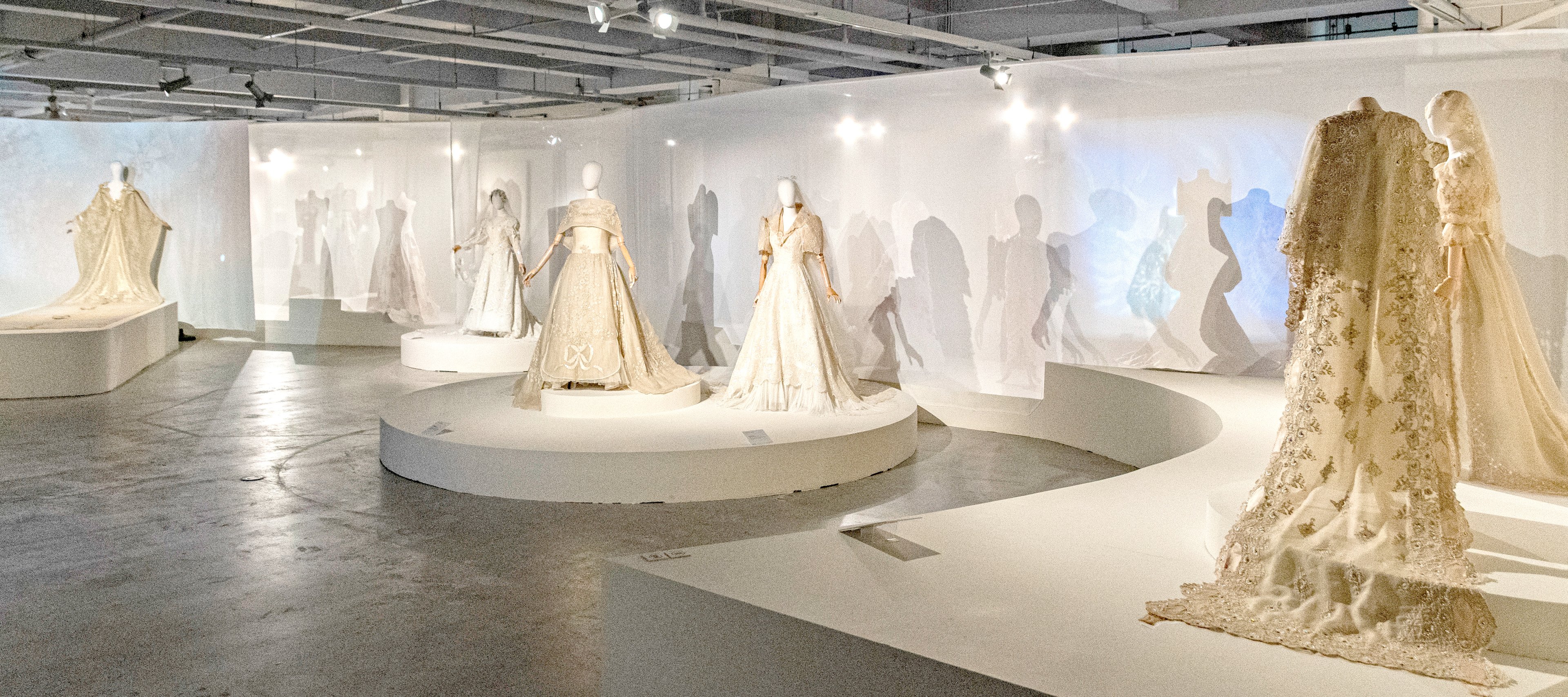 The bridal gallery at the exhibition, Timeless: J. Moreno, at The M, BGC.