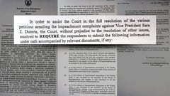 Supreme Court presses Congress for details on Duterte impeachment trial