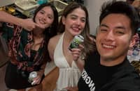 Shaira joined by close celebrity friends from Kapuso Network Kaloy Tingcungco and Jenzel Angeles