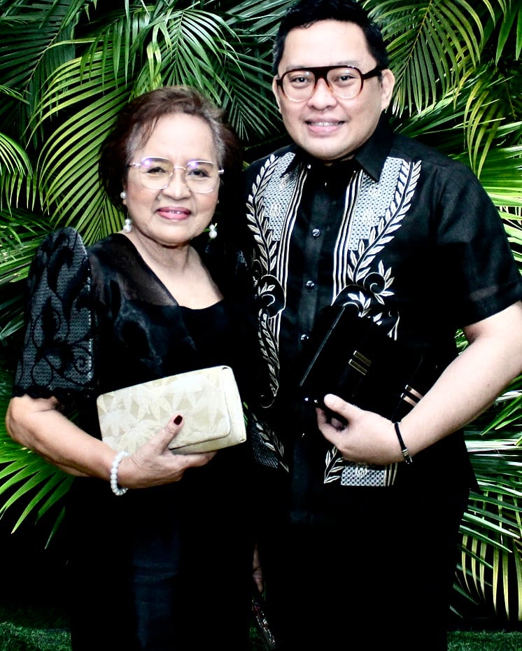 Kingsley Medalla and mom Pacita Agoncillo Sode.