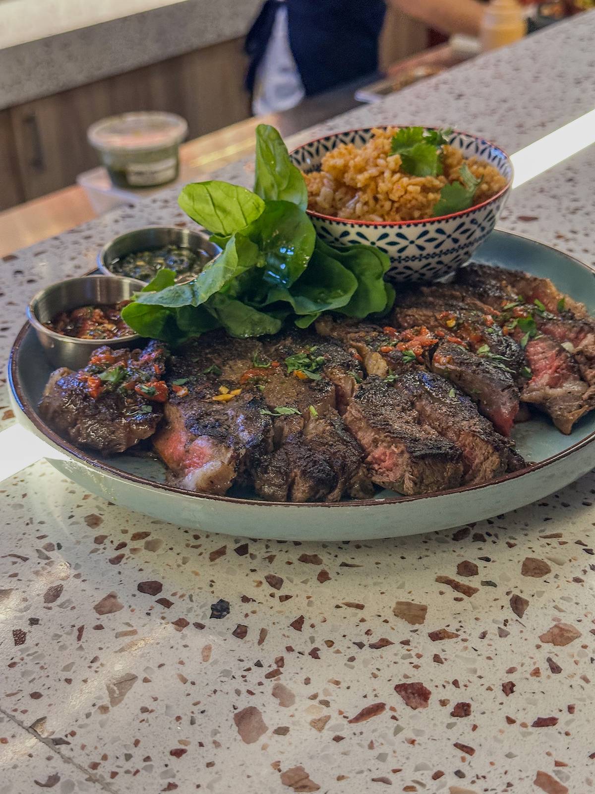 USDA Prime Ribeye Steak Platos Grandes.