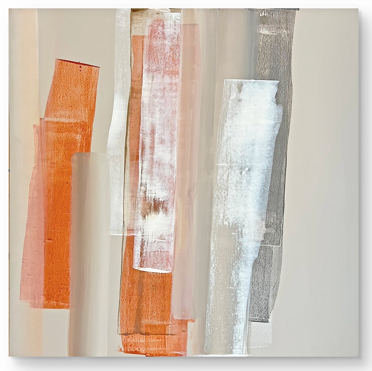 ‘MATCHLESS 1 of 3,’ mixed media, 36" x 36," 2025.