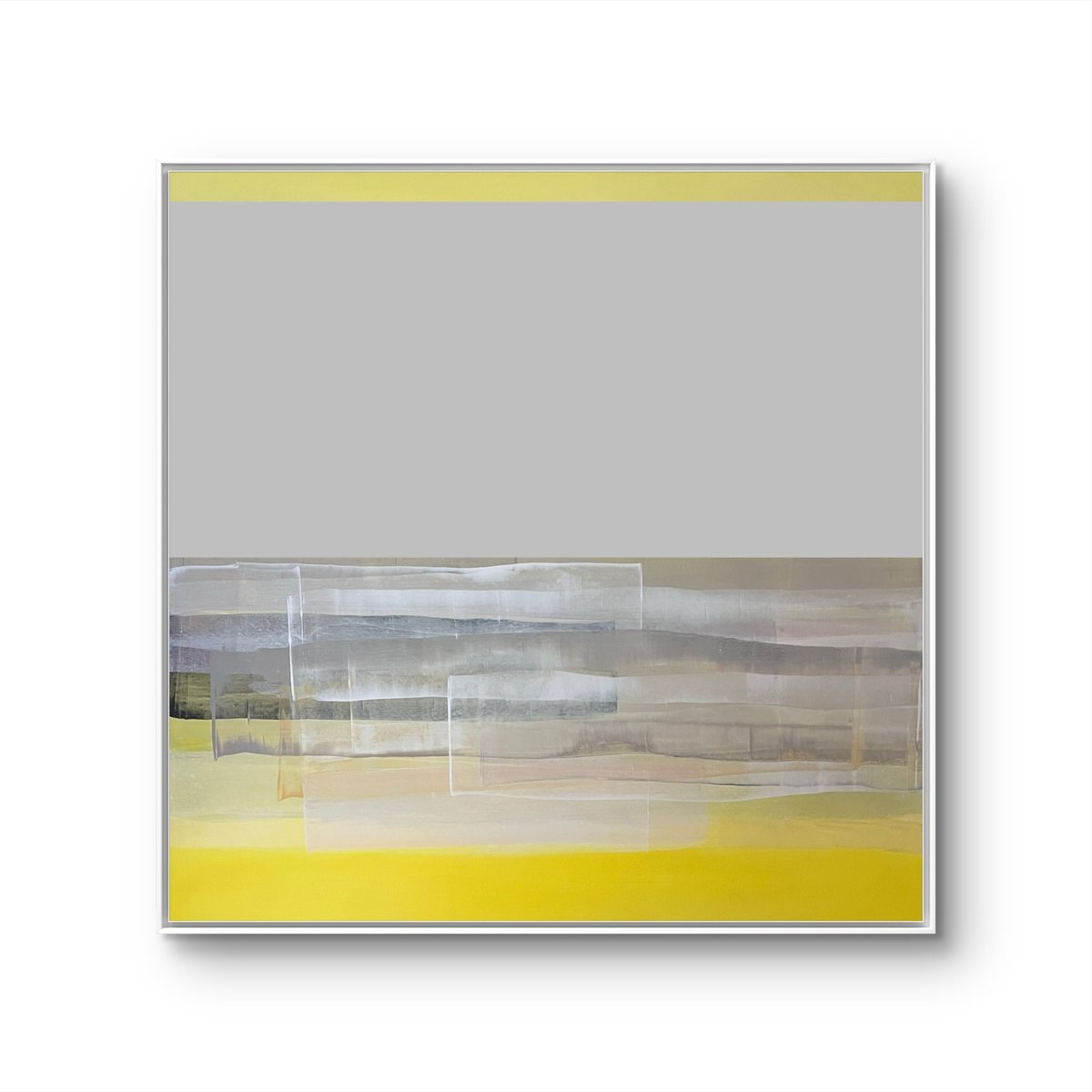 ‘THE House,’ mixed media, 36" x 36," 2025.