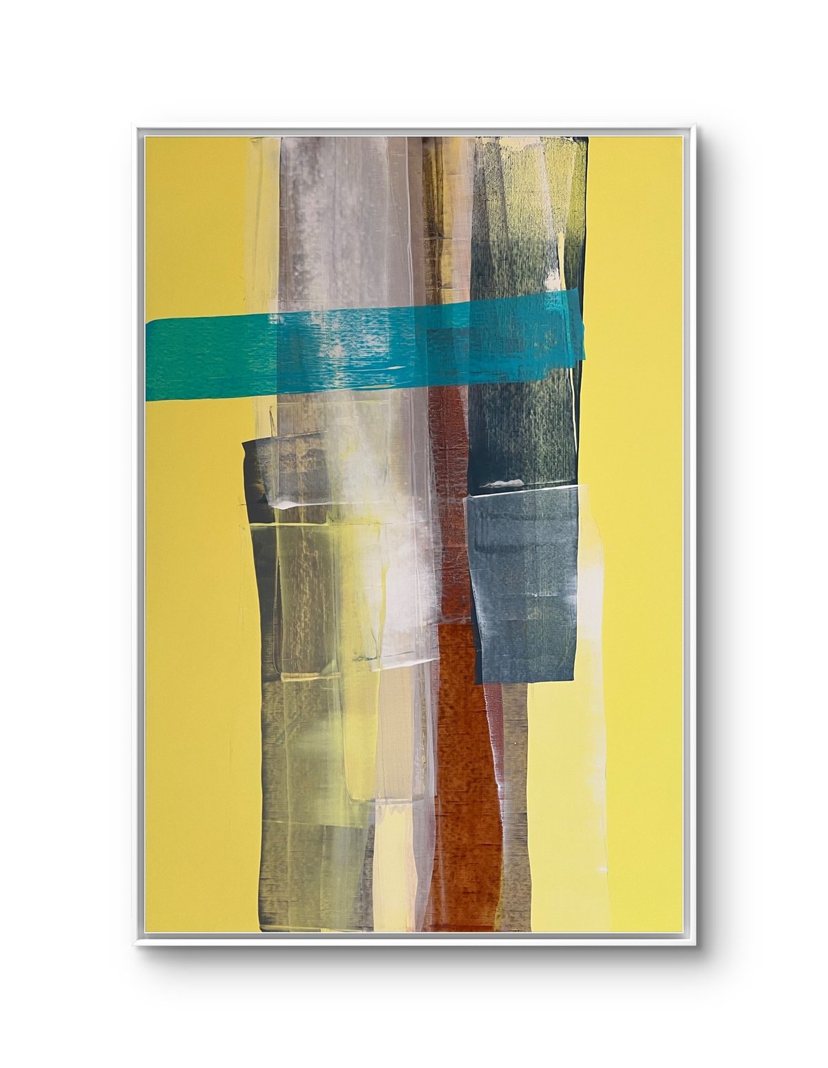 ‘ALL Powerful,’ mixed media, 36" x 36," 2025
