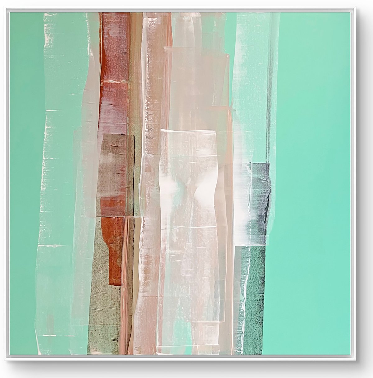 ‘LIMITLESS,’ mixed media, 36" x 36," 2025.