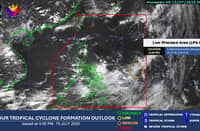 The low pressure area over Philippine Sea has a "medium" chance of developing into a tropical depression within the next 24 hours