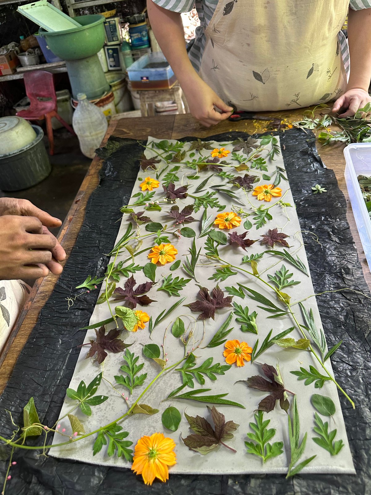 THE process of creating the print.