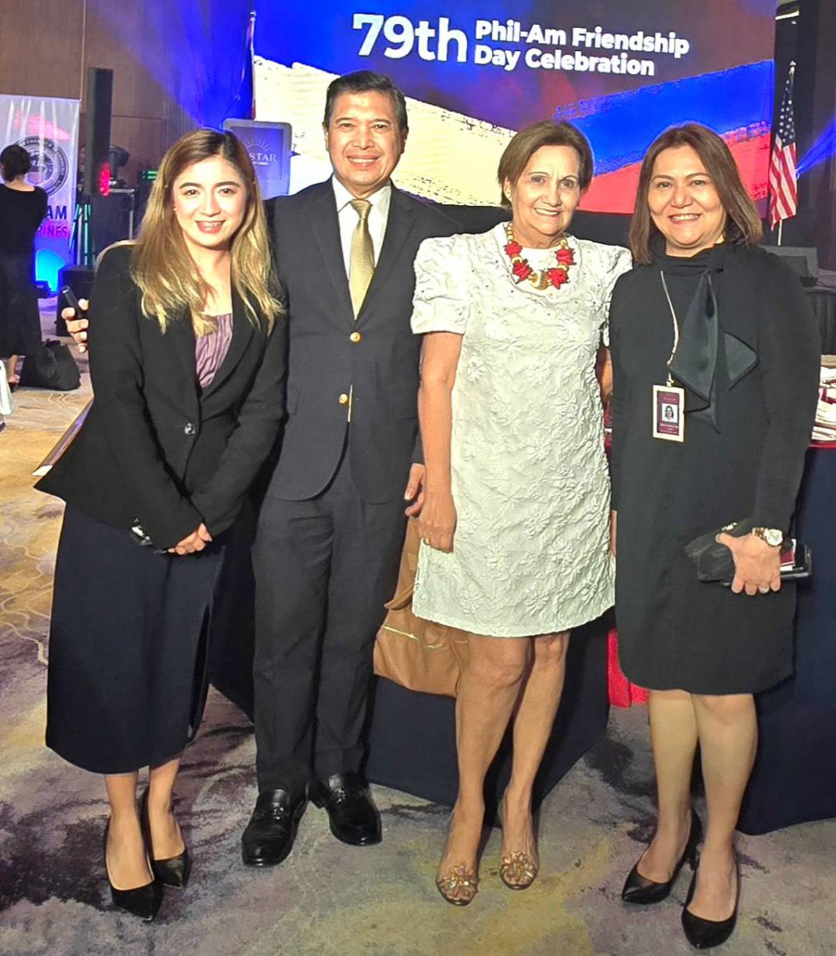 (From left) Kristel Yap, Nustar Hotels senior sales manager, Nustar Hotels general manager Roel Constantino, Daily Tribune’s Honey Jarque Loop and Cristine Cruz.