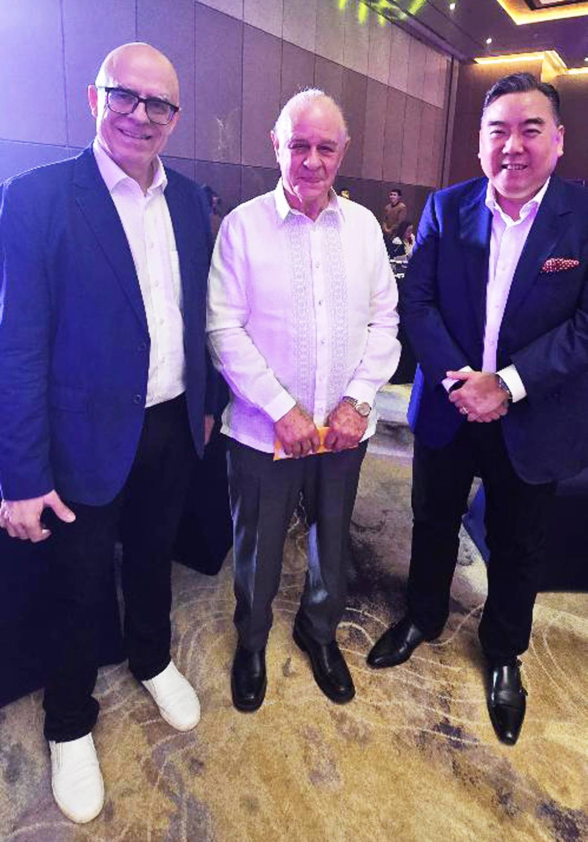 John Domingo with Jochen Bitzer, Honorary Consul of Germany and Edmun Liu.