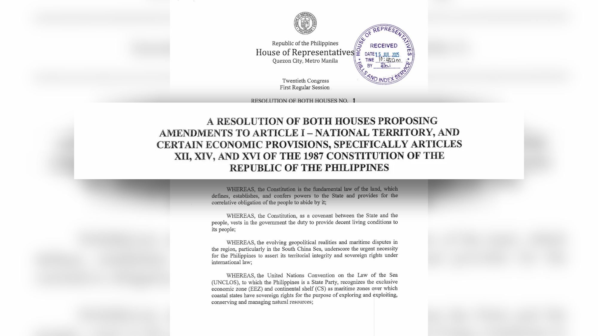 Economic Cha-cha revived in House