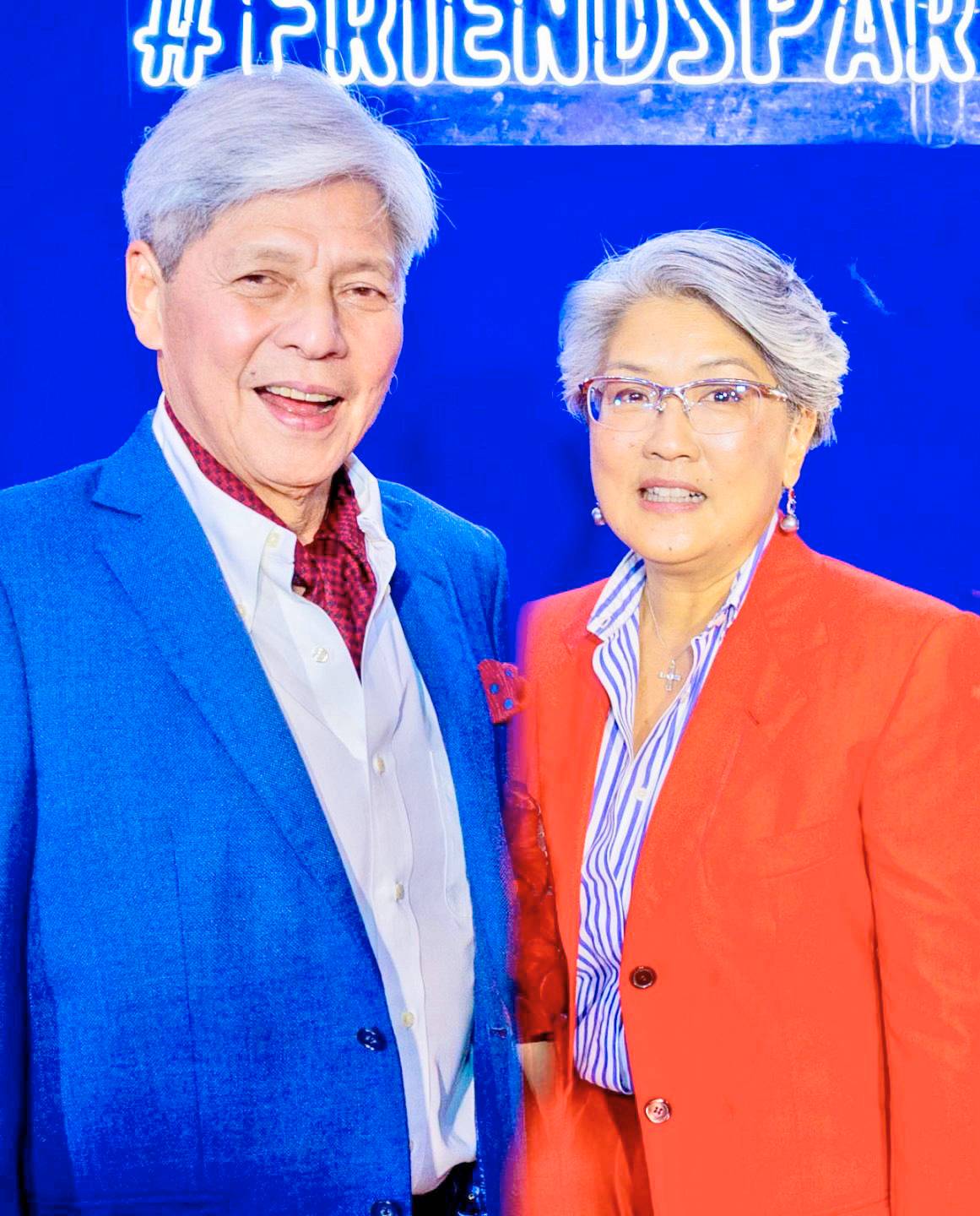 Greggy Araneta and Irene Marcos- Araneta.