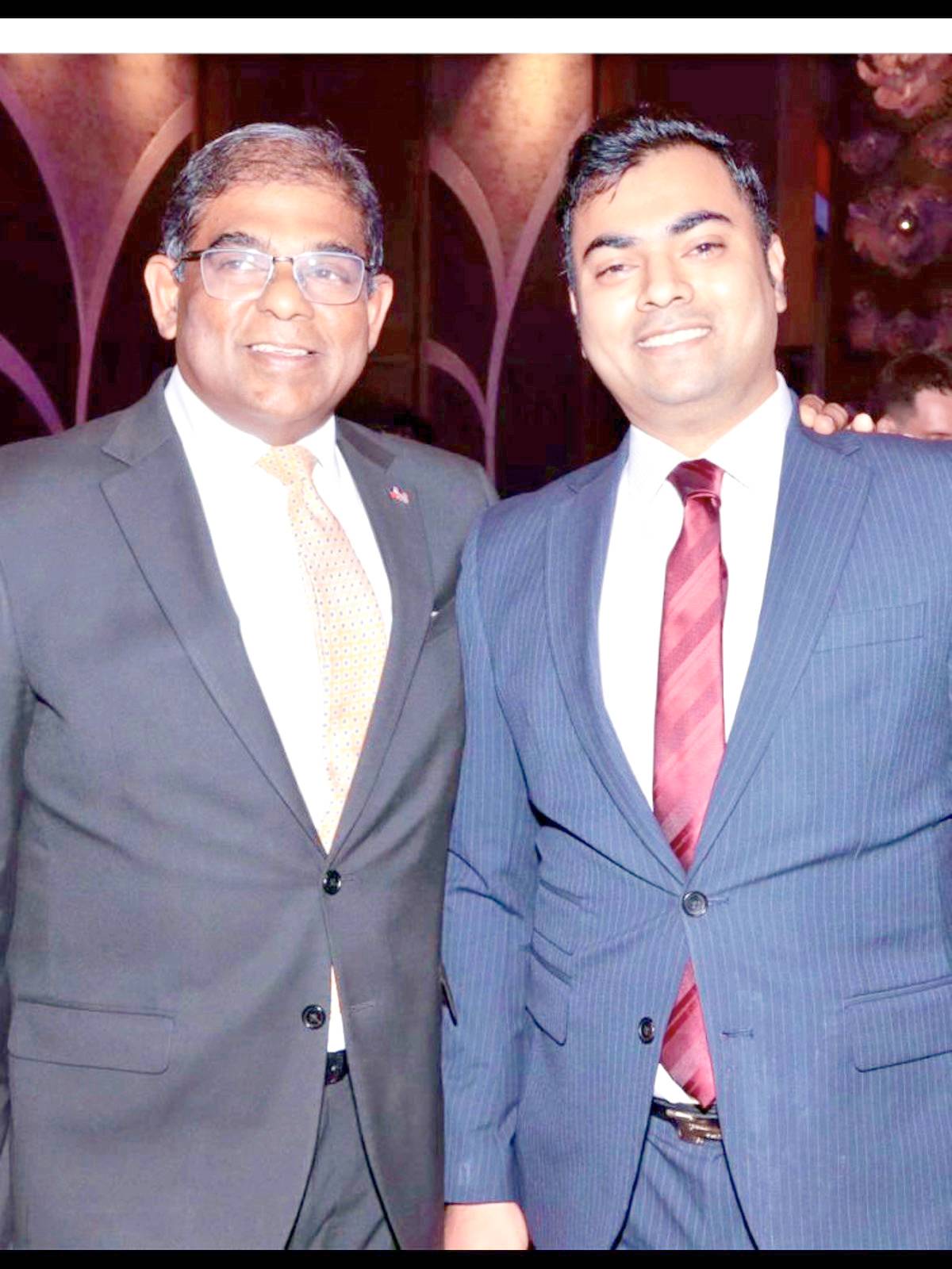 Ambassador of Malaysia, Datu Melvin Castelino and Fahim Hassan.