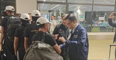 Eight Filipino seafarers from Houthi-hit ship return home