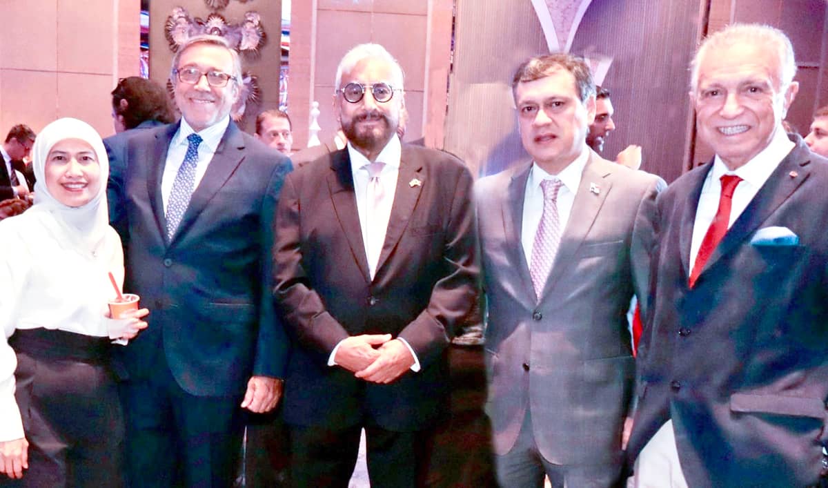 HE Amb. Megawati Manan, HE Argentina Amb Ricardo Luis Bocalandro, HE. Mexico Amb. Daniel Hernandez Joseph., HE Amb. Nader Zaki, Miguel Realmonte.