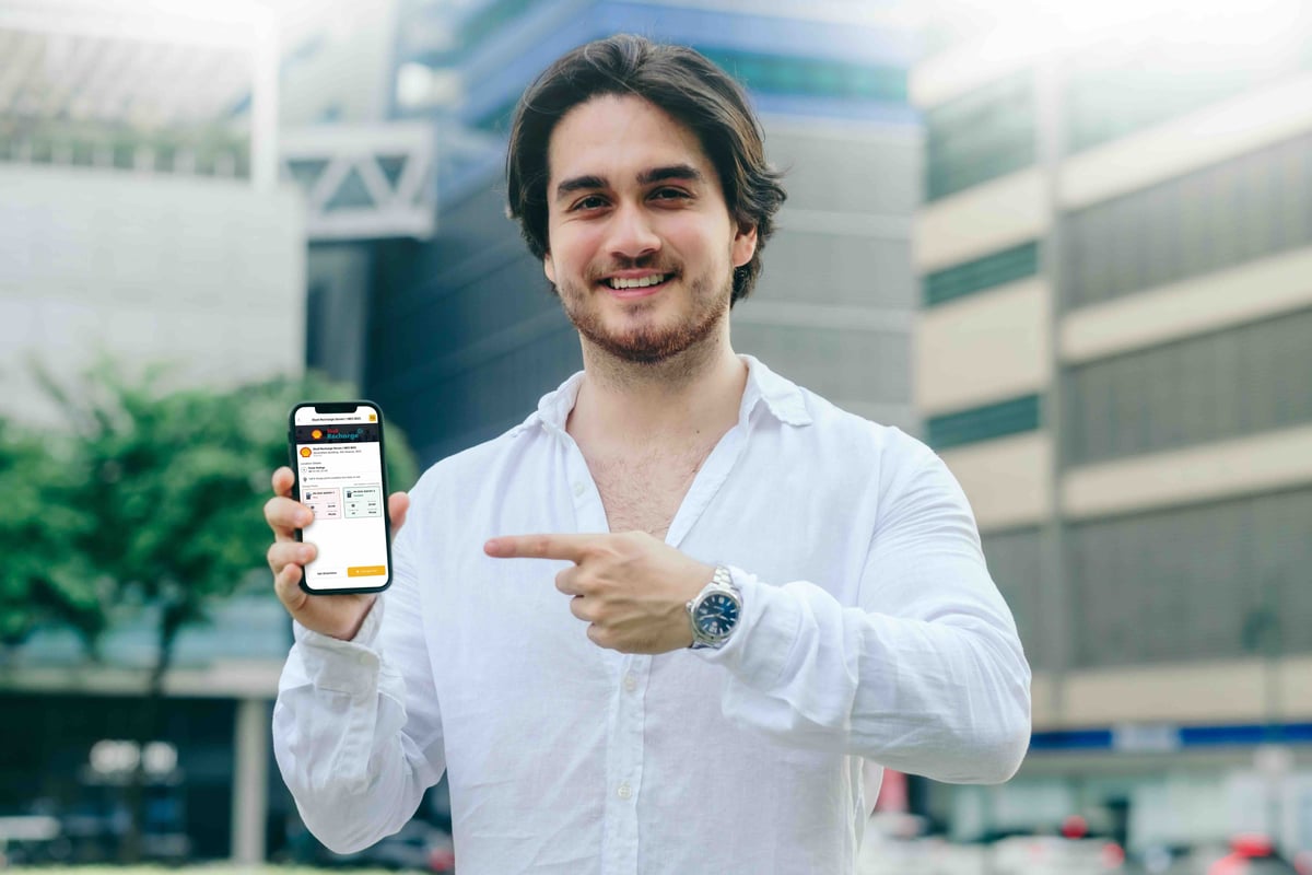 THE Evro app lets users check charger availability and start a session in just a few taps.