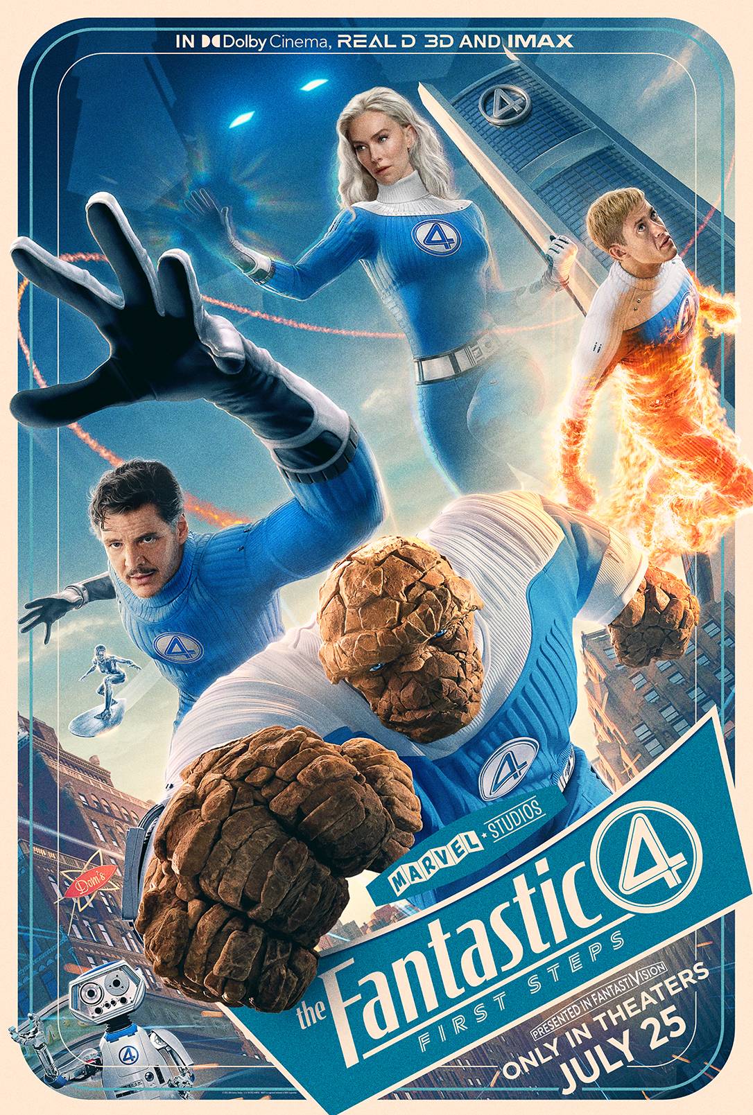 ‘THE Fantastic 4: First Steps’ promotional poster.
