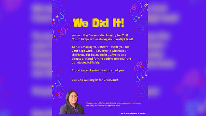 Fil-Am Eve Cho Guillergan wins Queens judicial primary