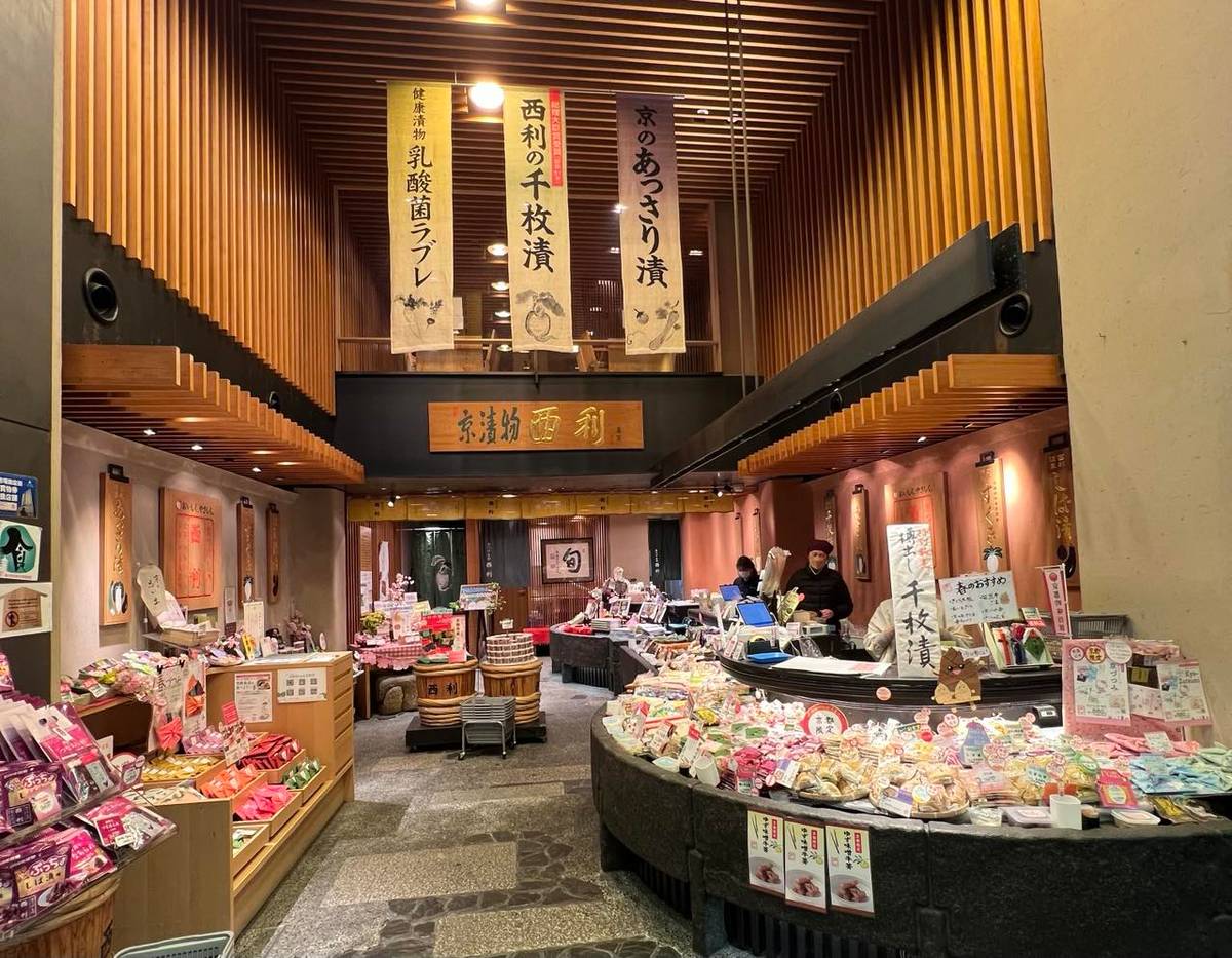 A spacious interior section of the market.