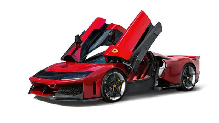 WITH its butterfly doors open, the F80 looks every bit futuristic.
