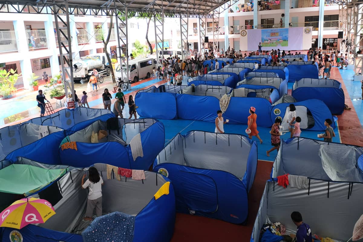 FLOOD evacuees at Malanday Elementary School in Marikina on Thursday, 25 July 2024.