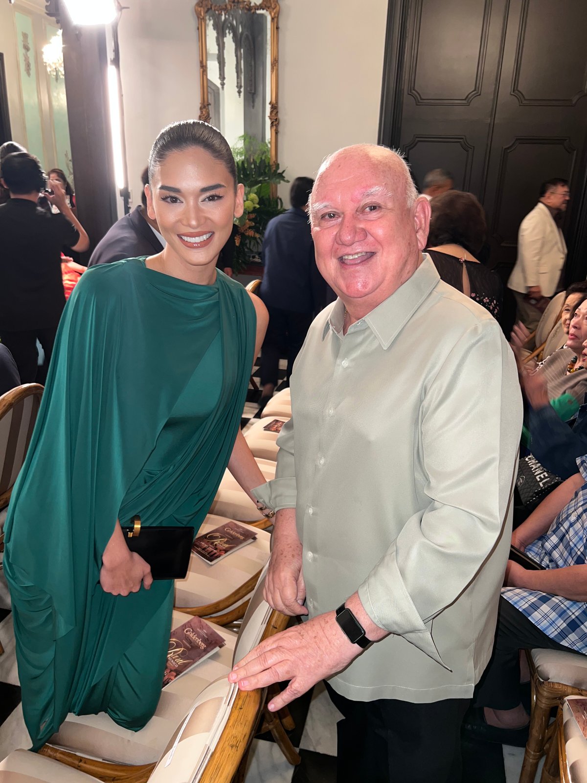 THE author with Pia Wurtzbach.