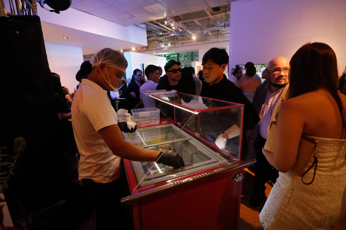 Guests enjoyed artisanal gelatos and international wine and cuisine at the event.