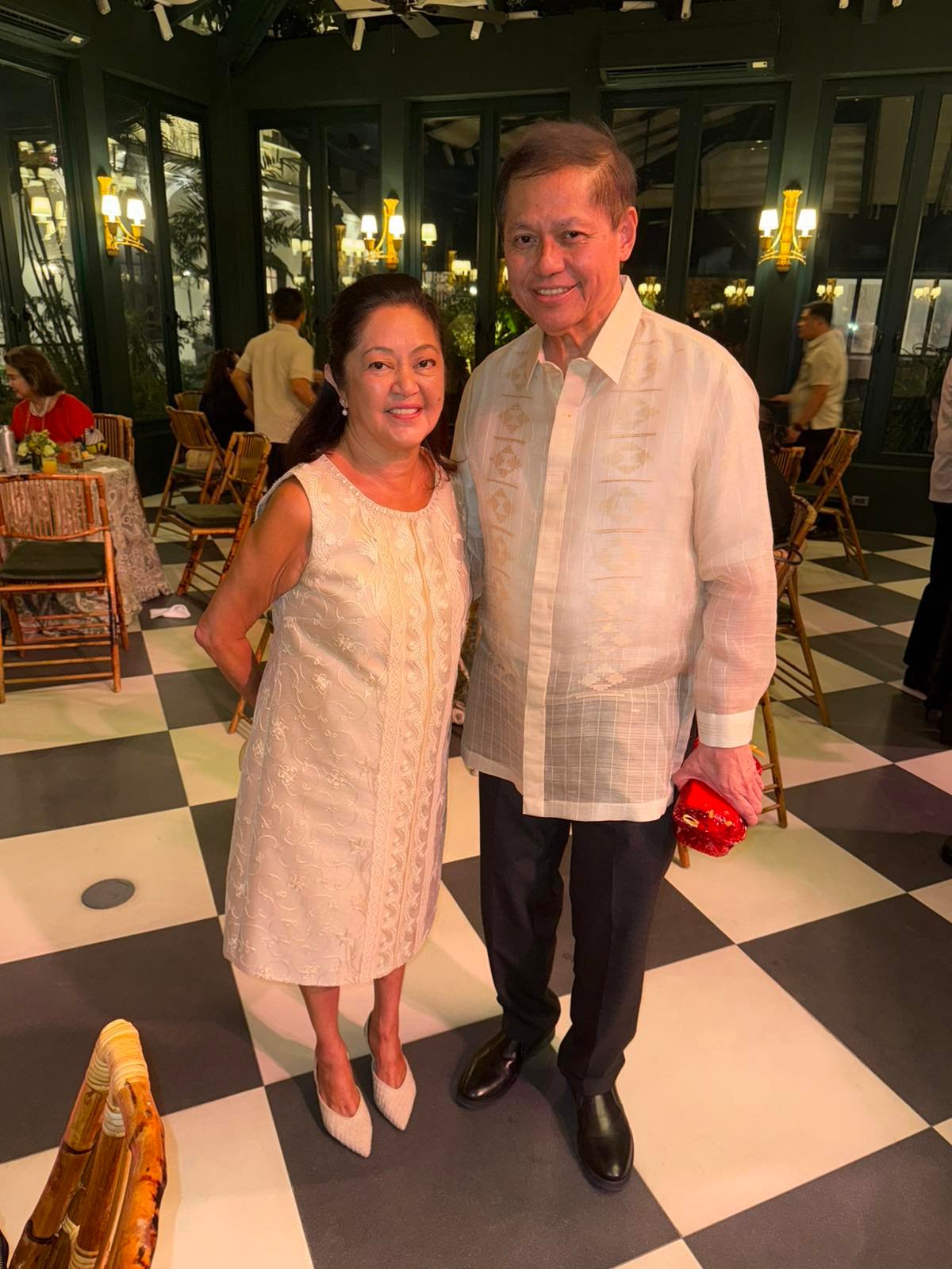 Liza Araneta Marcos with Raul Sunico.
