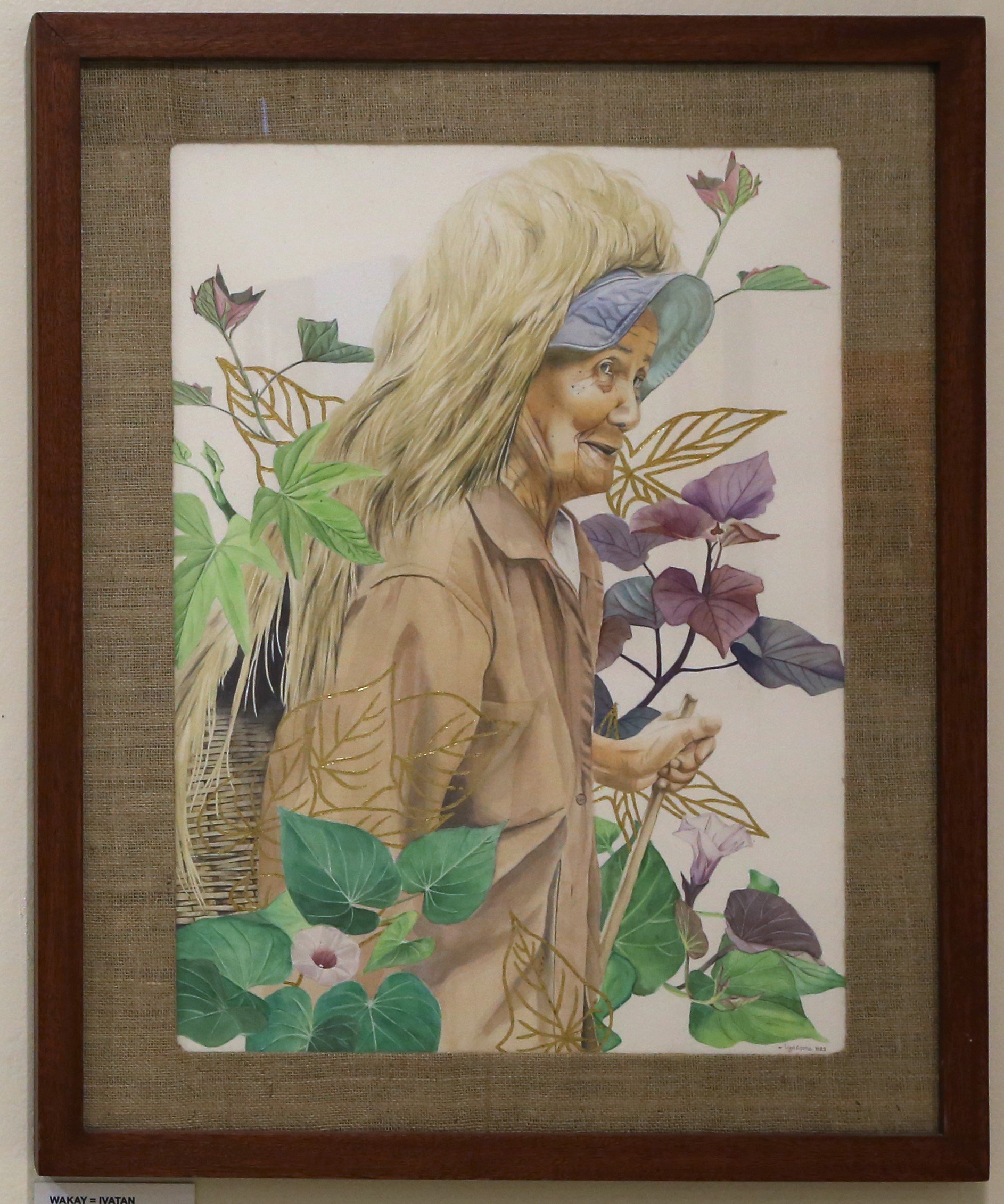 Rhodelyn Come's 'Wakay Ivatan' (watercolor on Arches paper, 29 by 36 inches, 2024)