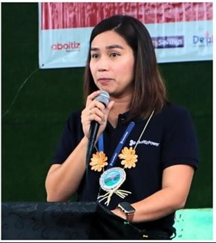 AboitizPower vice president for corporate services Andrea Madrid highlight the importance of bringing electricity and internet connectivity to last mile schools.