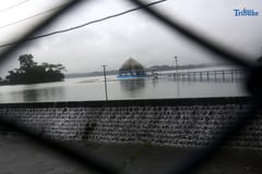 La Mesa Dam overflows