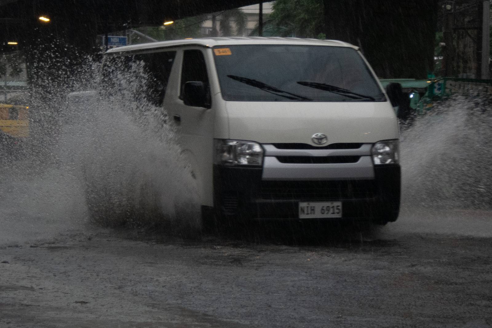 A gutter-deep flood swamps the corner of Taft Avenue and United Nations Avenue in Manila at 9:26 a.m. on Monday, 21 July, as authorities monitor a new low-pressure area within the Philippine Area of Responsibility.