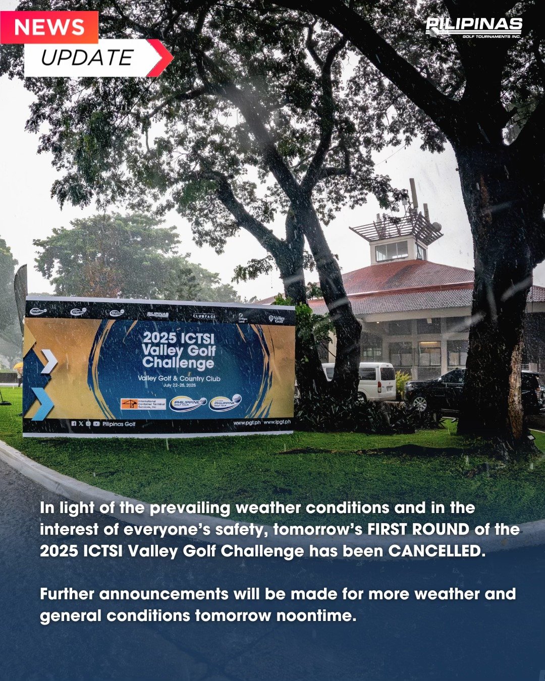 Ugly weather halts ICTSI Valley tourney